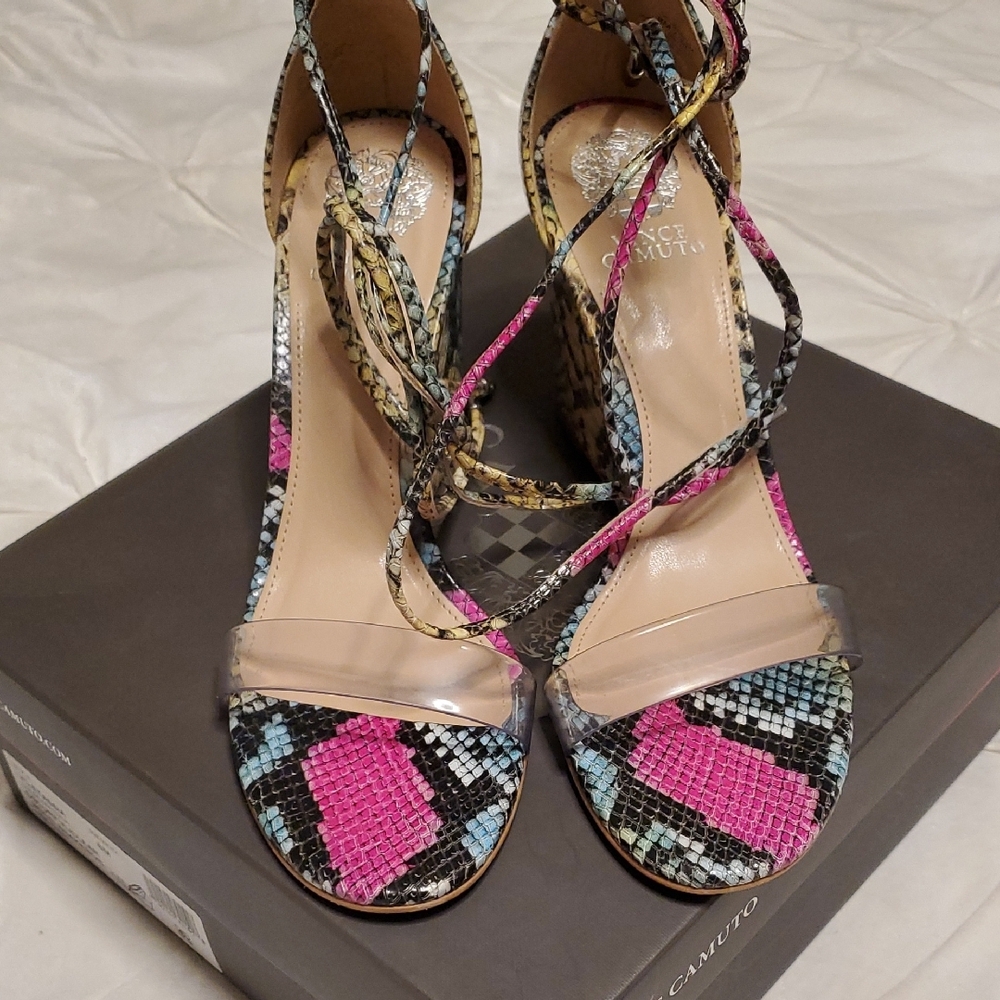 Vince Camuto Multicolor Strappy Heels